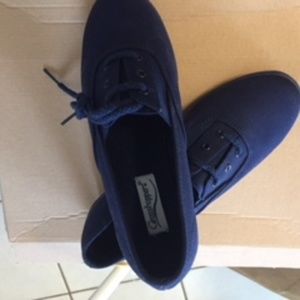 Navy Laced -Up Comfort/Casual Shoes